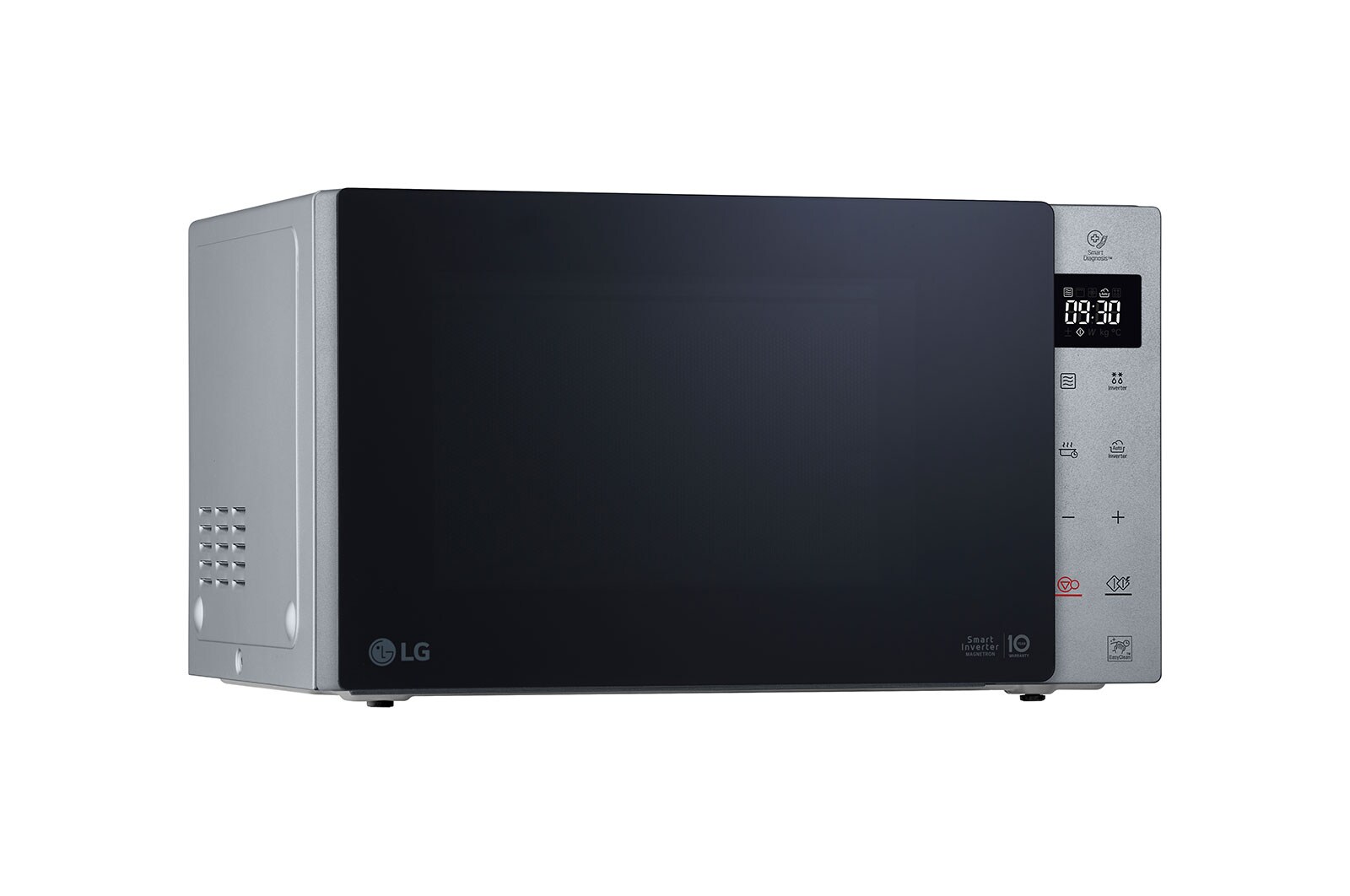 LG Microonde 32 litri, potenza 1200W | Grill e Frittura leggera, Smart Inverter, Argento, MH7235GPSS