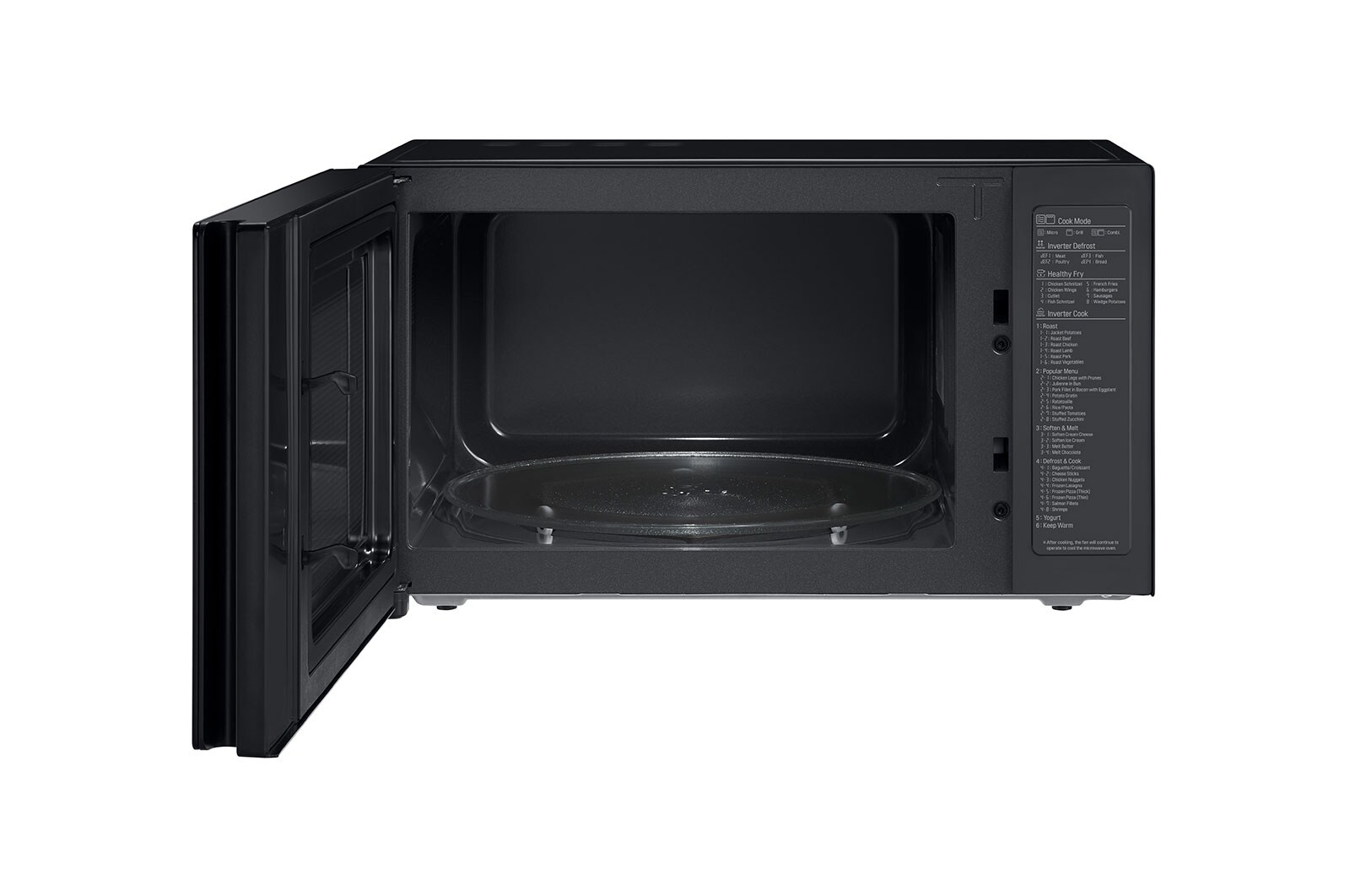 LG Microonde 32 litri, potenza 1200W | Grill e Frittura leggera, Smart Inverter, Nero, MH7265DPS