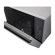 LG Microonde combinato 39 litri, potenza 1100W | Cottura a vapore e Frittura leggera, Smart Inverter, Argento scuro, MJ3965ACS