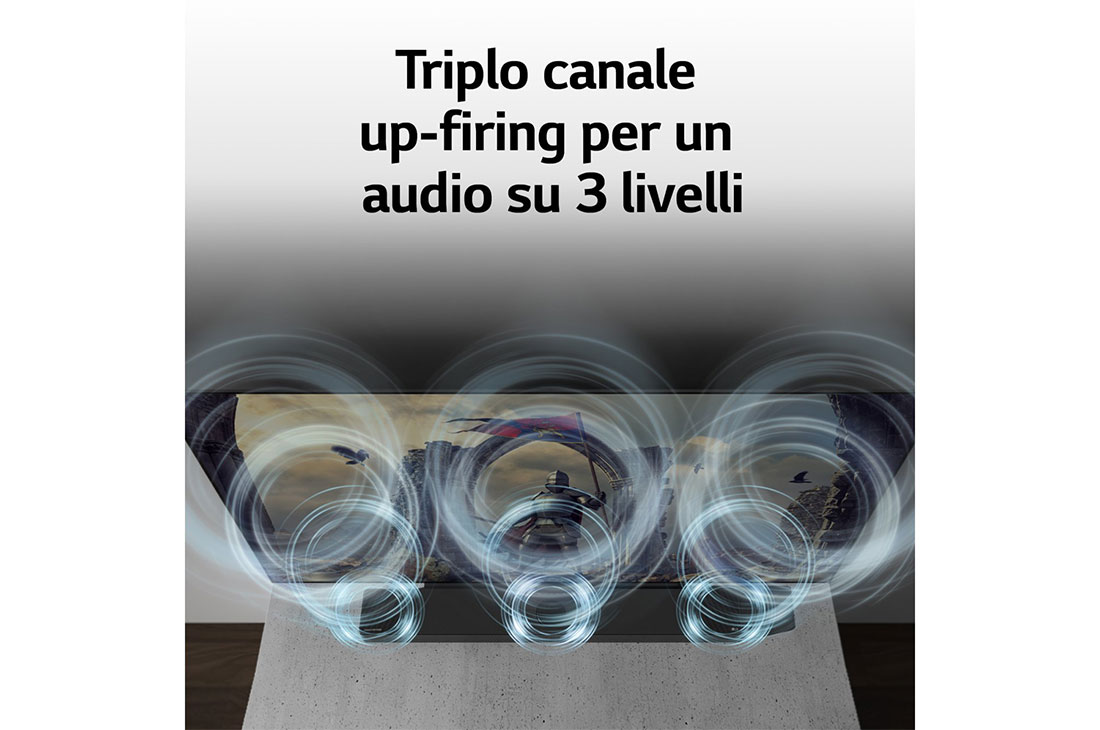 LG Soundbar SC9S | 3.1.3 canali, 400W | Triplo speaker up-firing, Staffe per OLED C2 e C3, Meridian, Dolby Atmos, Wi-Fi, SC9S