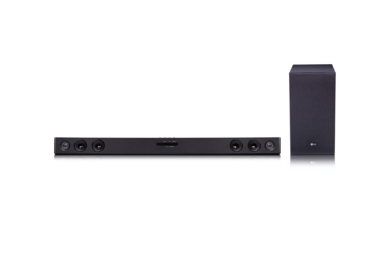 LG Soundbar SQC2 I 300W I 2.1 canali I Dolby Digital, Subwoofer wireless, Bluetooth, USB, Ottico, Jack 3,5mm, SQC2