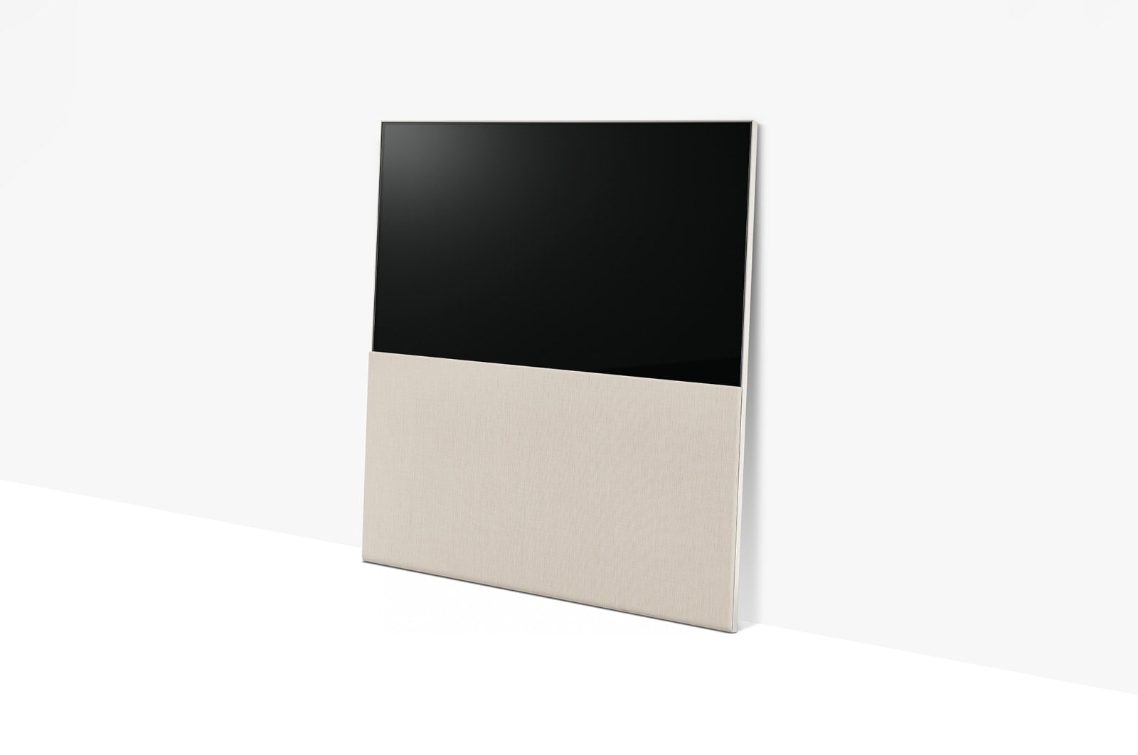 LG OLED evo | TV 65'' Serie Objet Collection Easel ART90E6 | OLED 4K, Design con cover in tessuto Kvadrat scorrevole, 65ART90E6QA