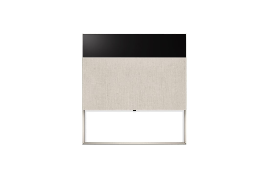 LG OLED evo | TV 65'' Serie Objet Collection Easel ART90E6 | OLED 4K, Design con cover in tessuto Kvadrat scorrevole, 65ART90E6QA