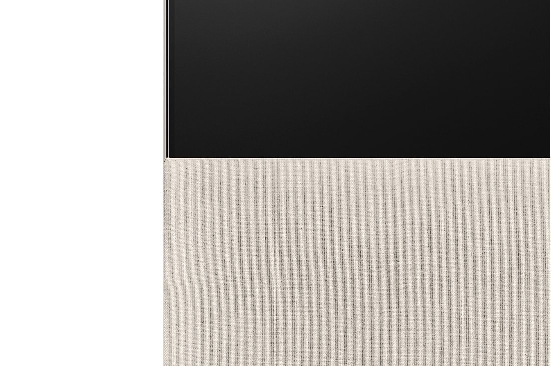 LG OLED evo | TV 65'' Serie Objet Collection Easel ART90E6 | OLED 4K, Design con cover in tessuto Kvadrat scorrevole, 65ART90E6QA