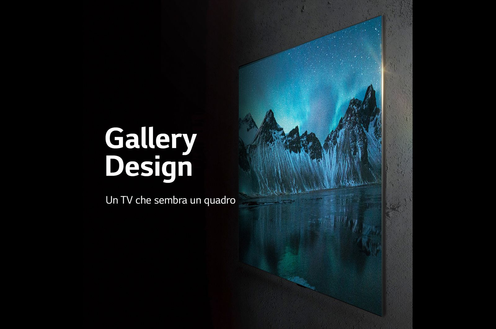 LG TV OLED Gallery Edition 4K 55 pollici, OLED55G26LA