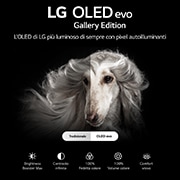 LG OLED evo Gallery Edition | TV 83'' Serie G2 | OLED 4K, Smart TV, Dolby Vision IQ e Atmos, OLED83G26LA