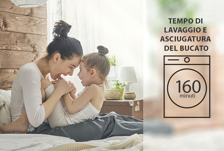 Meno tempo dedicato al bucato, più tempo per te