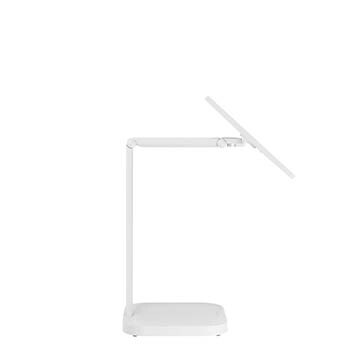 Left side view with monitor height adjusted downward
