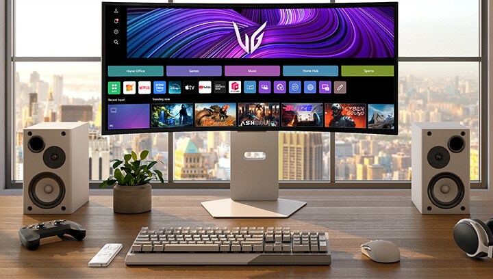 Immagine frontale del monitor da gaming UltraGear™ OLED 34GX90SA