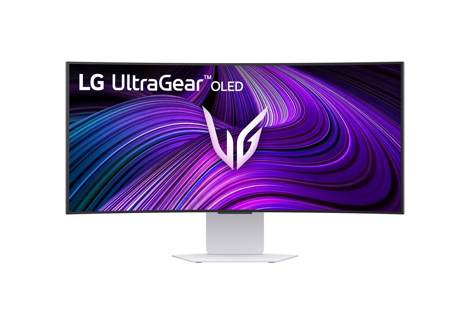 front view of the monitor with the stand down