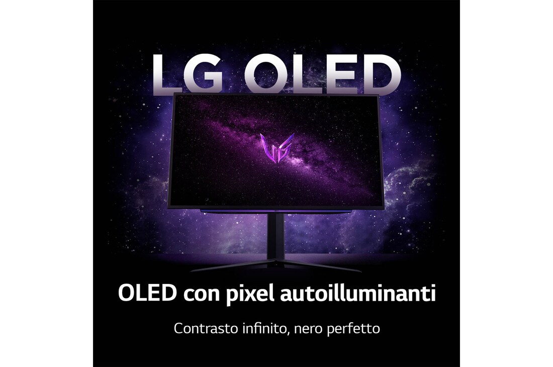 Contrasto infinito, nero perfetto Monitor Gaming 27GS95QE-B