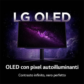 Contrasto infinito, nero perfetto Monitor Gaming 27GS95QE-B