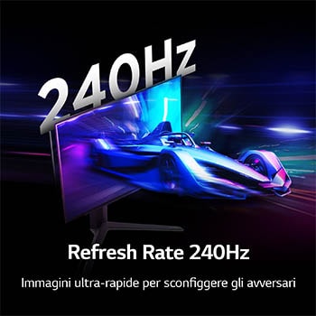 Immagini ultra-rapide per sconfiggere gli avversari Monitor Gaming 27GS95QE-B