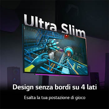 Design senza bordi su 4 lati Monitor Gaming 27GS95QE-B