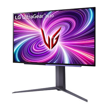 Vista di lato Monitor Gaming 27GS95QE-B