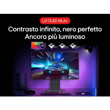 Contrasto infinito e nero perfetto Monitor Gaming 32GS95UV-B