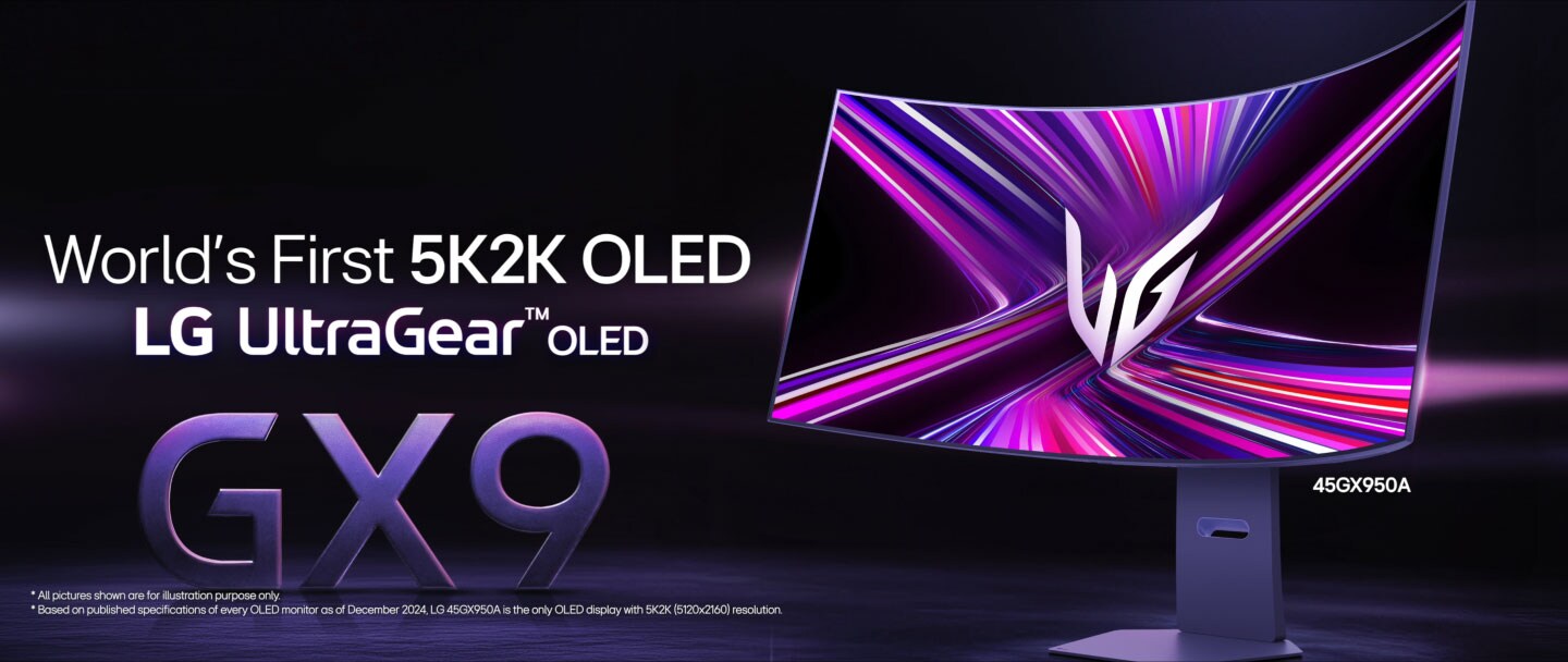 Video che mostra i modelli LG OLED GX9s con schermo OLED curvo a 240Hz ed esperienza di streaming smart con tecnologia webOS.