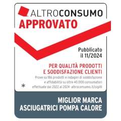 Sigillo Altroconsumo per le asciugatrici LG