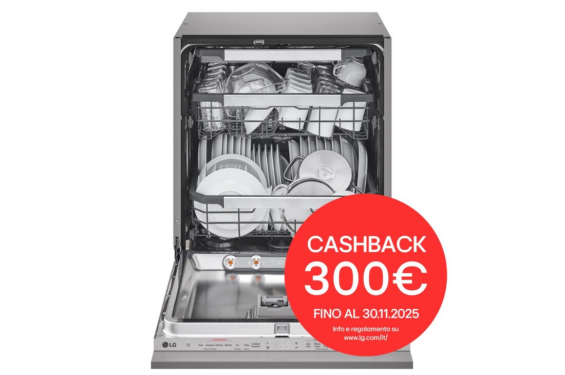 Foto frontale lavastoviglie DB597TXS con cashback
