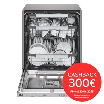 Foto frontale della lavastoviglie LG DB597TXS