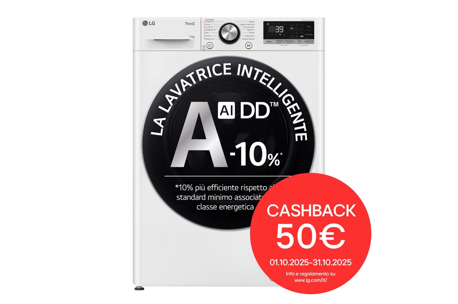 Foto frontale lavatrice F4R7011TSWC