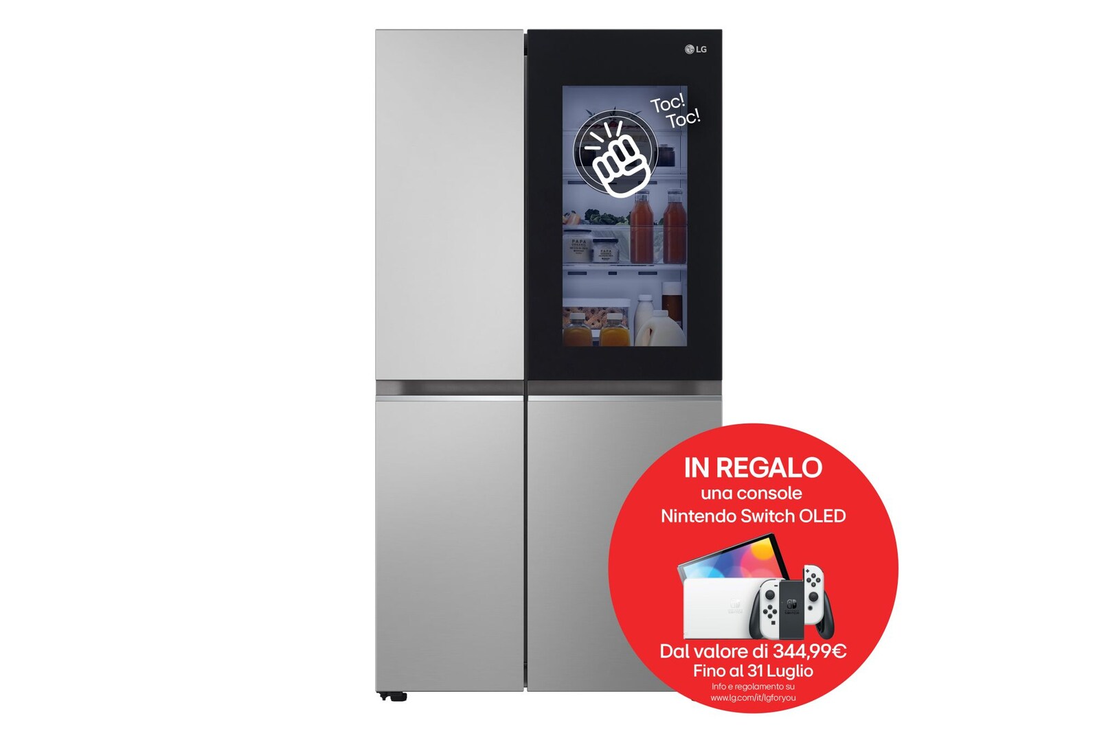 Foto frontale del frigorifero LG GSVV80PYLL