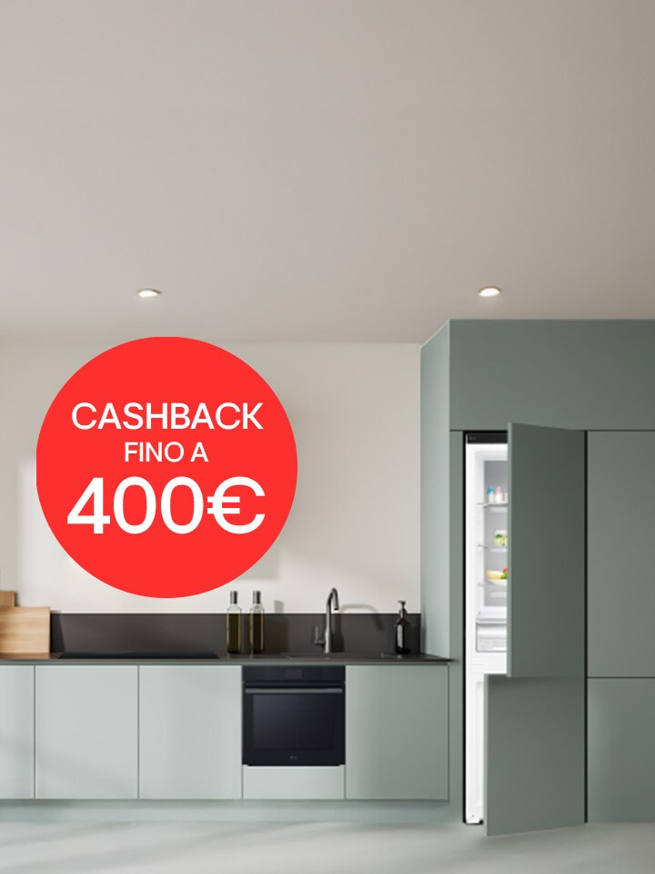 Cashback e microonde in regalo