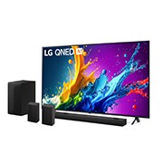 Foto frontale TV e Soundbar 65QNED80T6A.S70TR