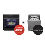 Forno e lavastoviglie WSED7667M.DB475 con Cashback e premio in regalo Swarovski