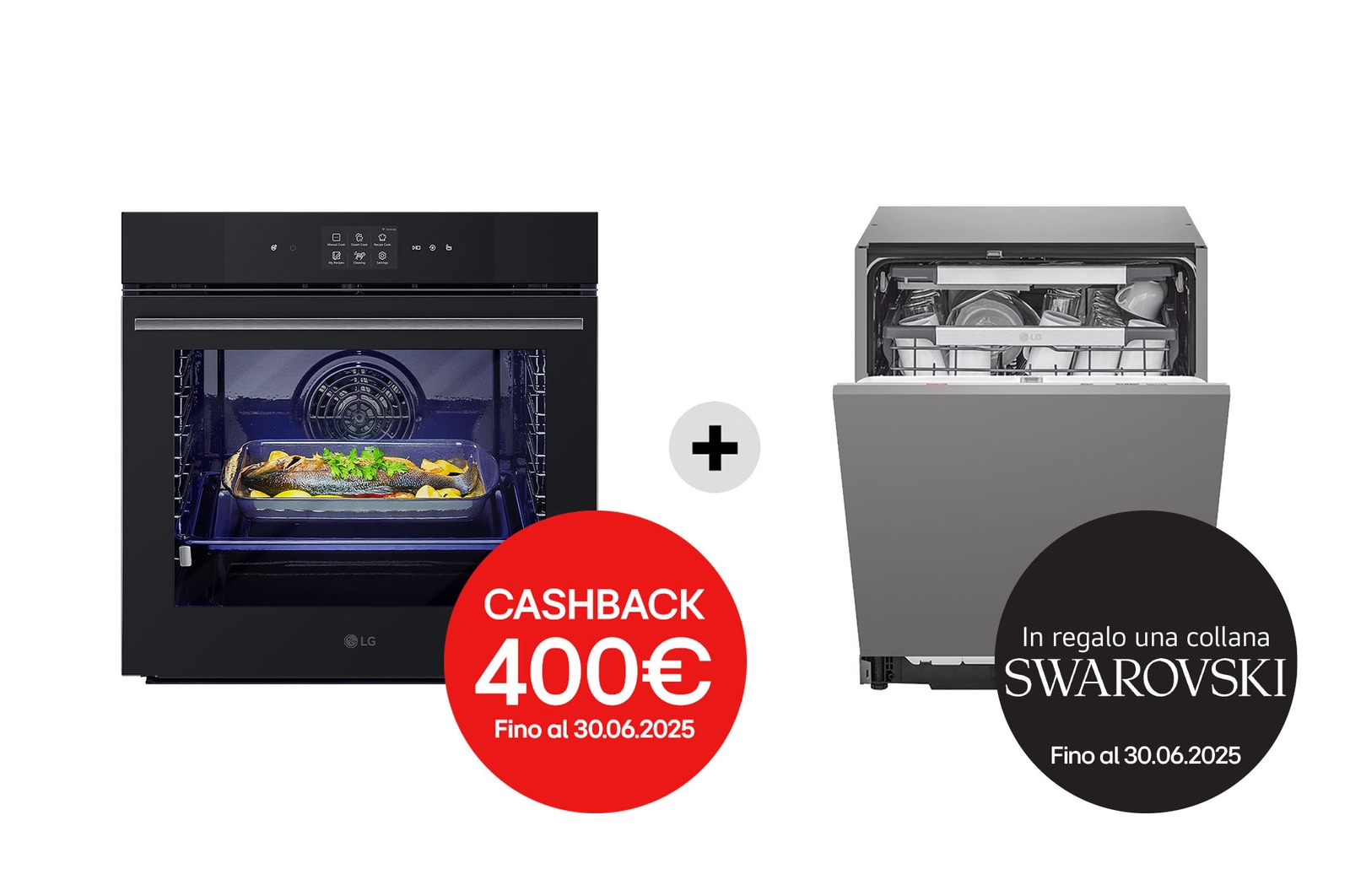 Forno e lavastoviglie WSED7667M.DB475 con Cashback e premio in regalo Swarovski