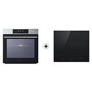 Foto frontale forno + piano cottura WSED7613S.CBIZ7