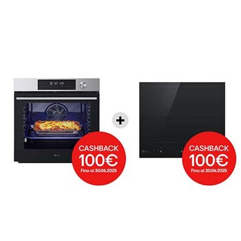 Foto frontale forno + piano cottura WSED7613S.CBIZ7