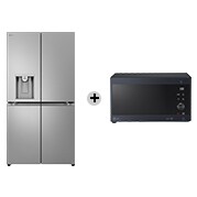 Vista frontale di Offerta Kit Esclusivo: Frigorifero Multidoor Classe E, 641L &#43; Microonde NeoChef 25 litri, potenza 1000W GML960PYBE.MH6565