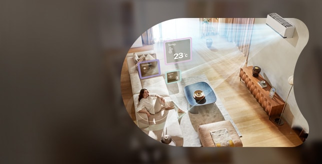 Ambiente con condizionatore AI Air