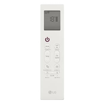 LG air conditioner remote control with display and buttons
