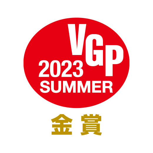 VGP2023 SUMMER 金賞のロゴ。