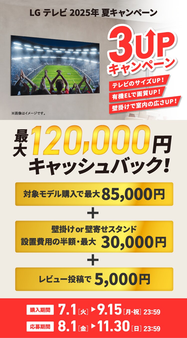 LG テレビ 2025年 夏キャンペーン