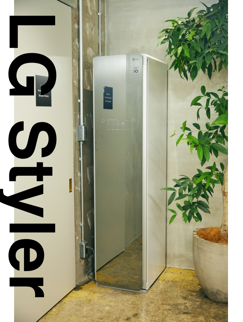 会員であれば誰でも利用可能。着てきたアウターやオフィスで使用しているクッションなど、気がついた時にいつでもケアすることが可能。まさに暮らしの一部をオフィスに取り入れた好例といえます。