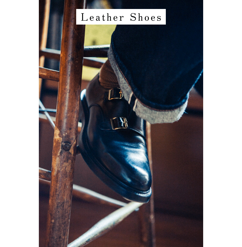 レザーとシューズ