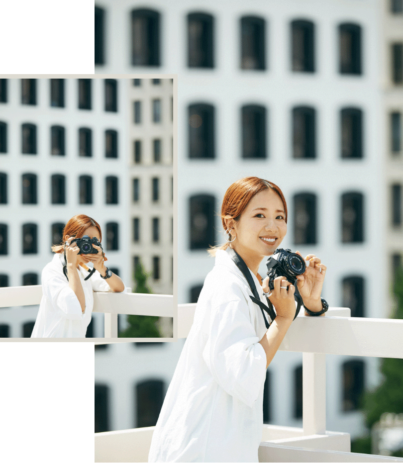 「頭で考えて写真を撮ることはないんです。感覚的にシャッターを切るし、ごく当たり前の日々の一部。そういう意味では、自分が穏やかな気持ちの時や、肩の力を抜いている瞬間が残っているかもしれません」。