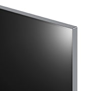 超スリムな上隅を撮影したLG OLED evo TV、OLED G4のクローズアップ画像