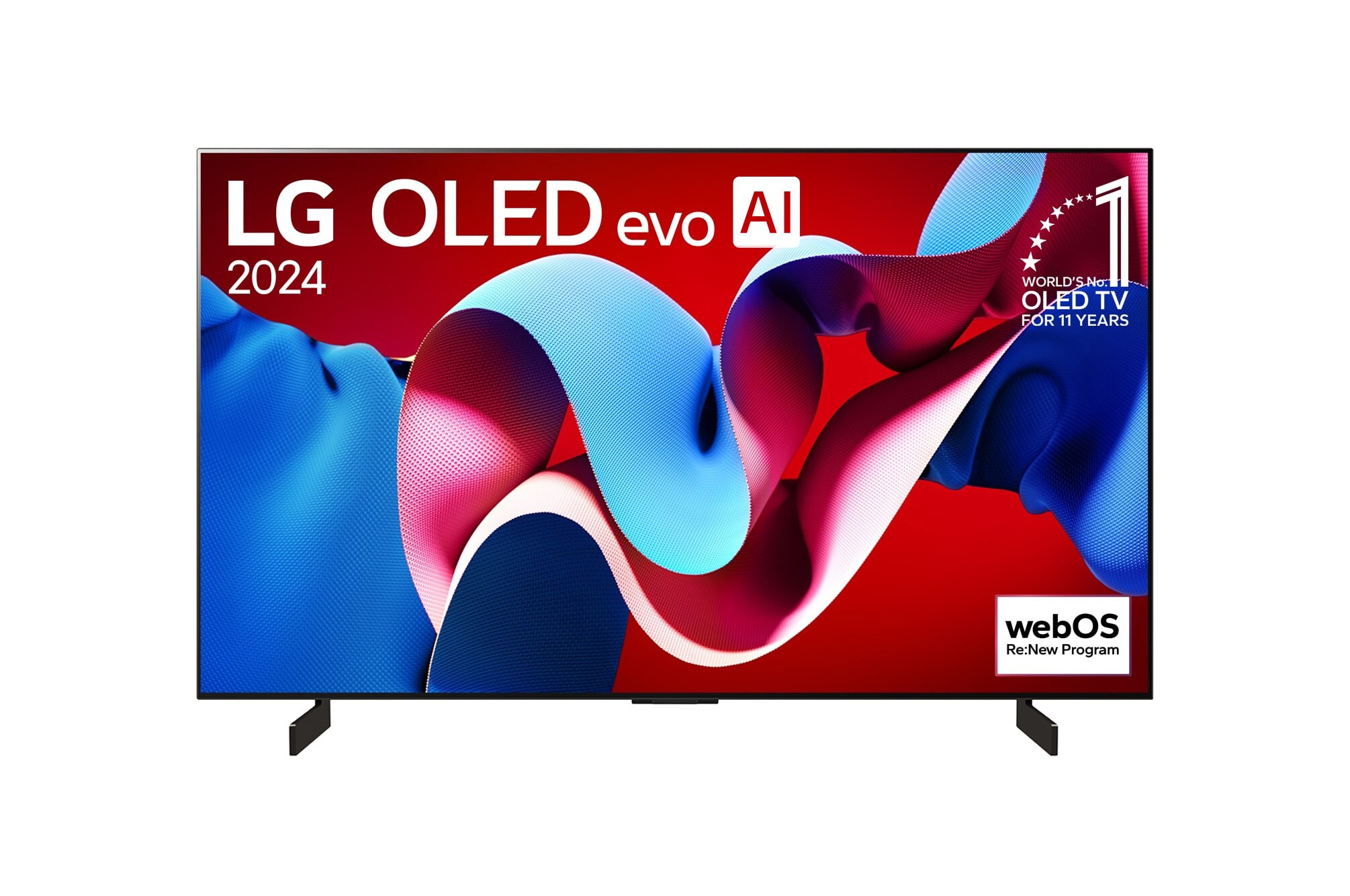 OLED42C4の正面画像。