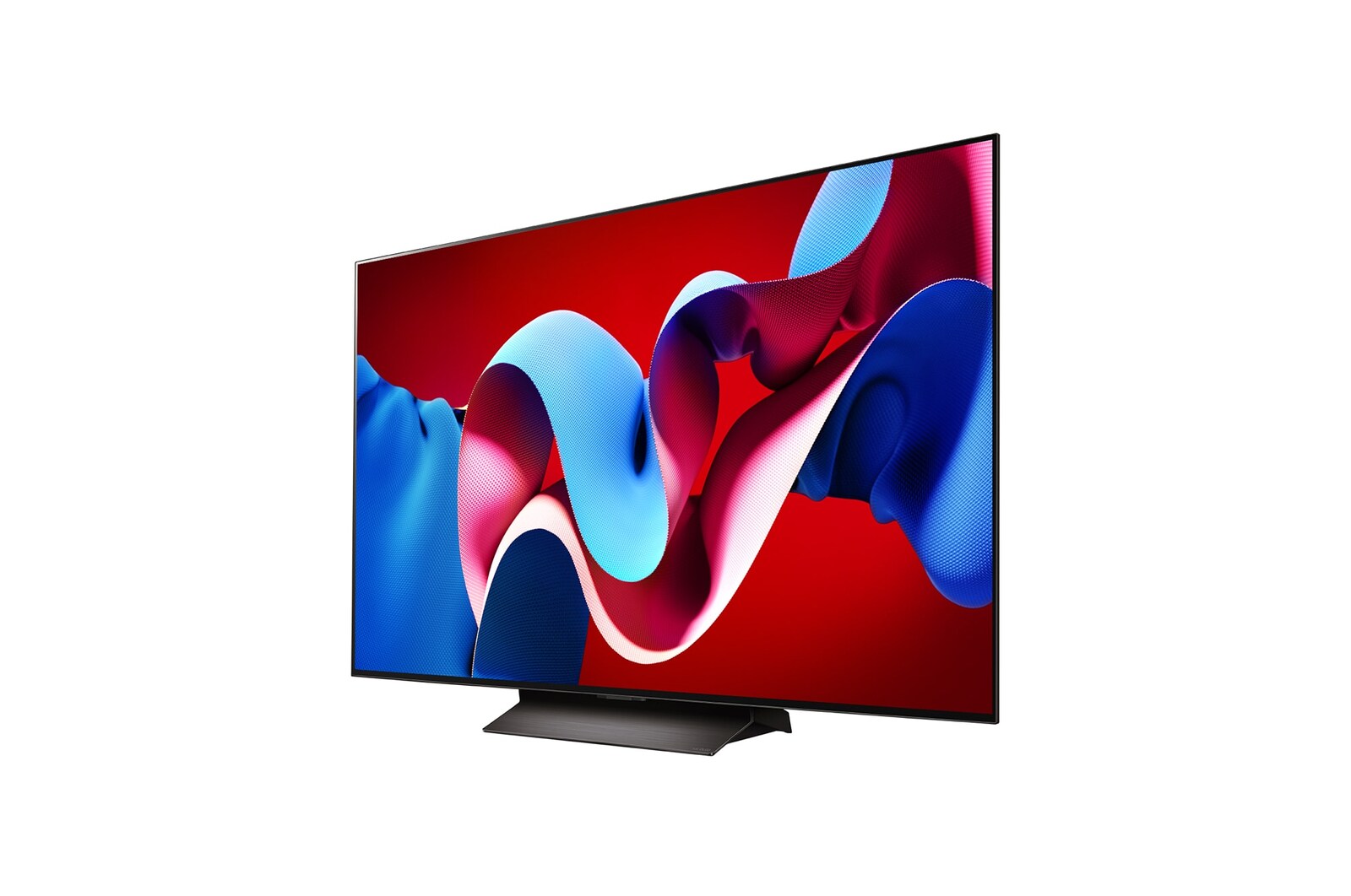 Вид слева и сбоку на телевизор LG OLED evo, OLED C4