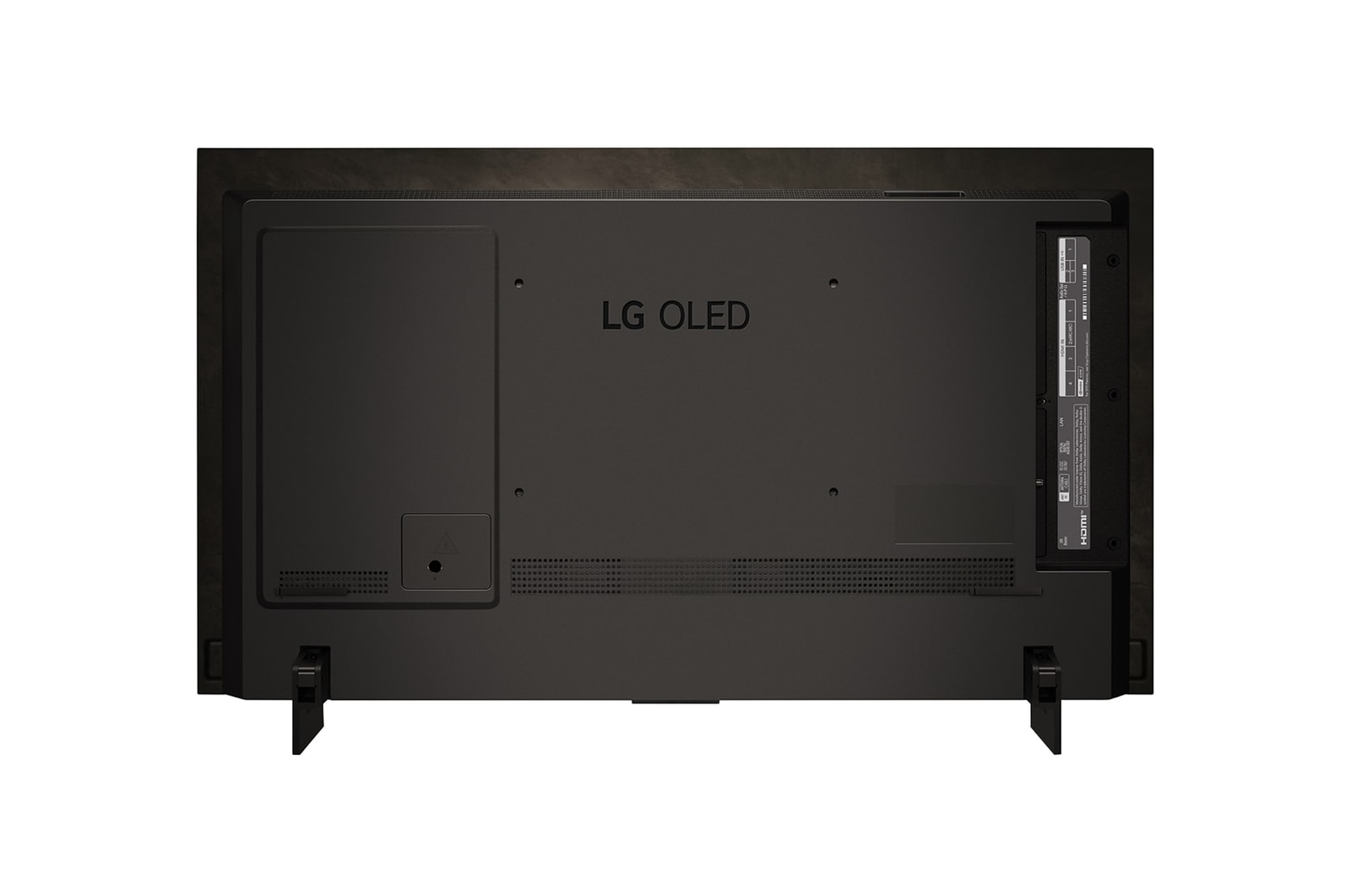 Вид слева и сбоку на телевизор LG OLED evo, OLED C4