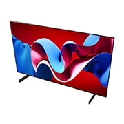 Вид сбоку на телевизор LG OLED evo, OLED C4