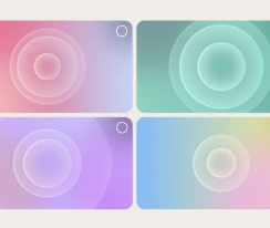 Экран пользователя, выполняющего операцию персонализации с помощью AI Sound Wizard. Сетка с различными иконками звуковых клипов. Одна из опций выделена, как будто пользователь уже сделал свой выбор.