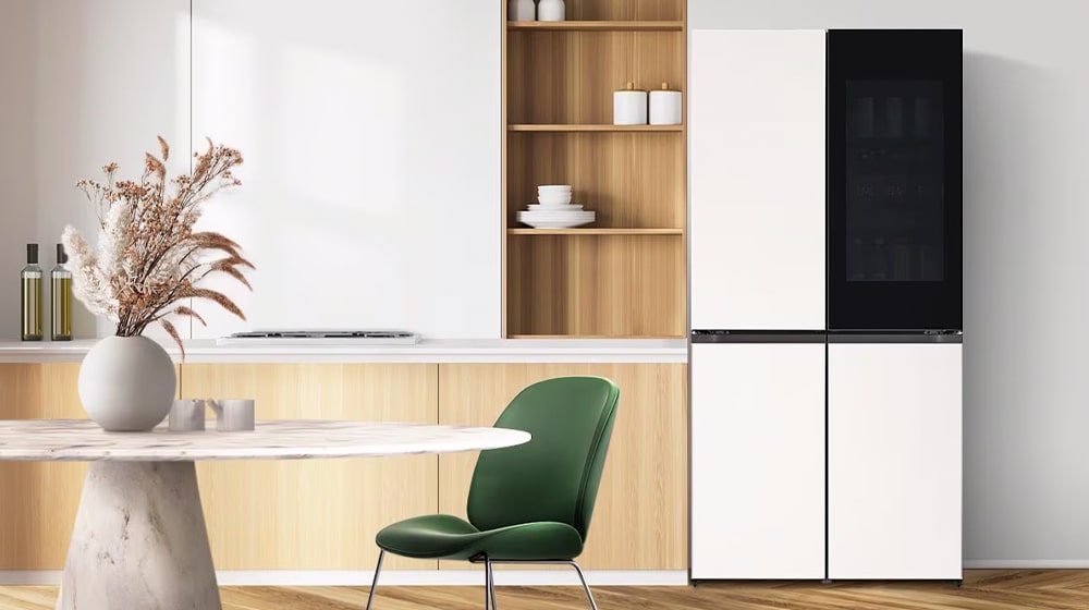 Как улучшить эстетику кухни со стильными холодильниками LG
