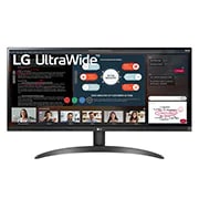 Вид 29-дюймовый монитор UltraWide ™ Full HD IPS с соотношением сторон 21: 9 и AMD FreeSync ™ 29WP500-B спереди