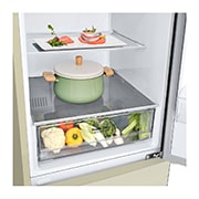 LG 384 л, Холодильник LG DoorCooling+ с нижней морозильной камерой, Смарт Инверторный компрессор, GA-B509CESL