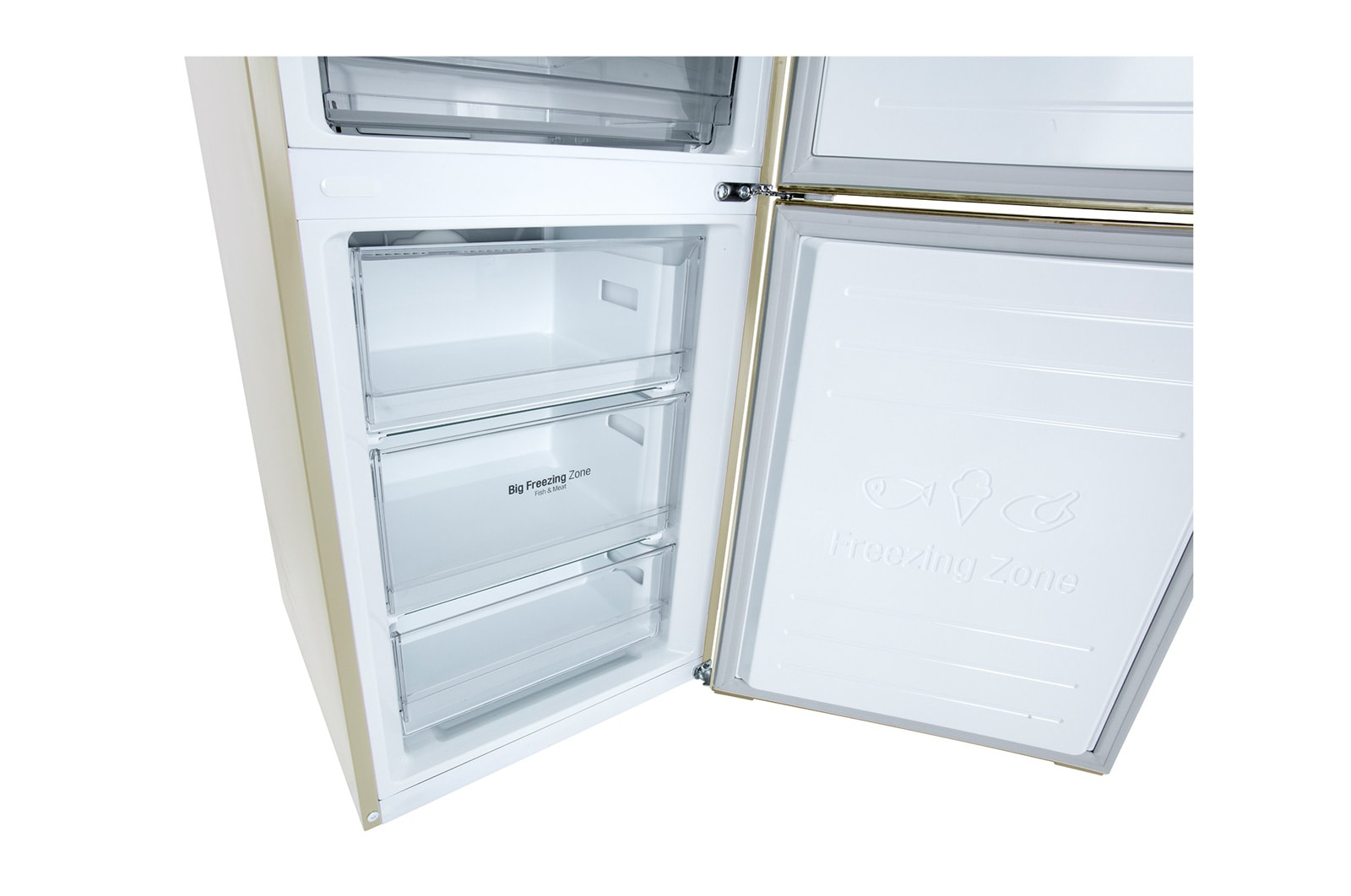 LG 384 л, Холодильник LG DoorCooling+ с нижней морозильной камерой, Смарт Инверторный компрессор, GA-B509CESL